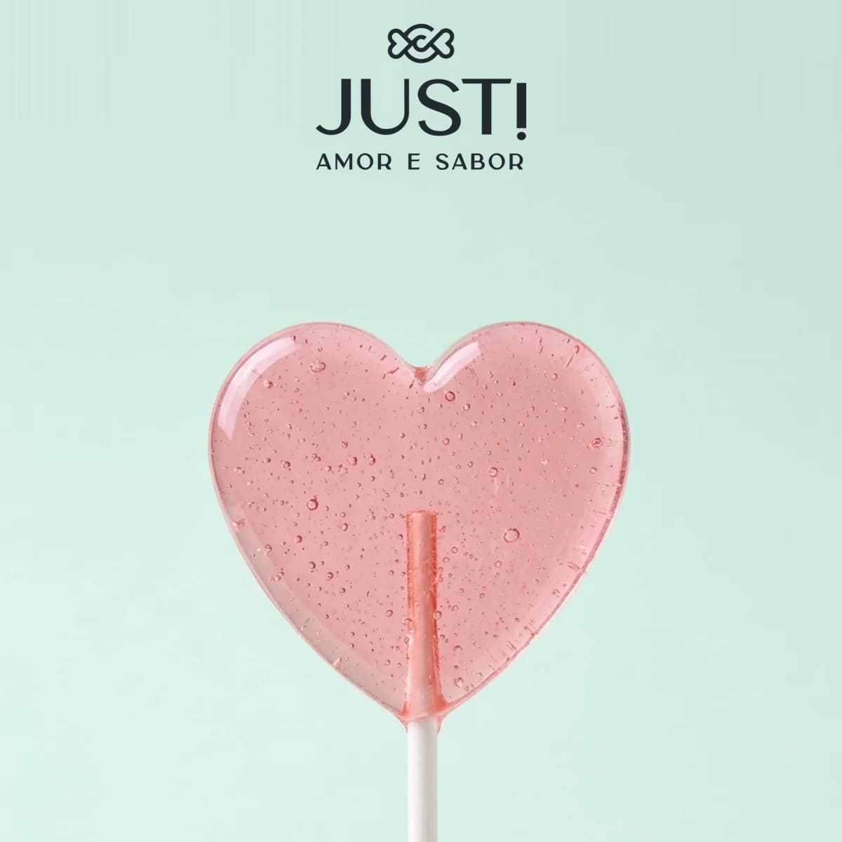 Pirulito Coração — JUST! Amor e Sabor